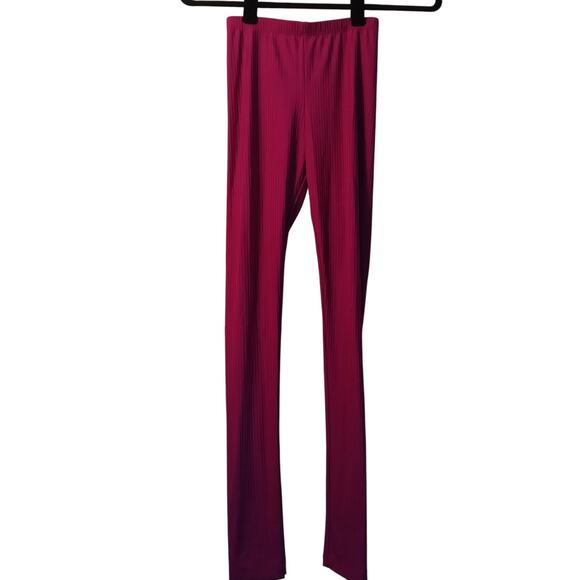 Pattes De Vel Curs Cherry Blossom Eco-Friendly Ribbed Leggings XS - Picture 2 of 6